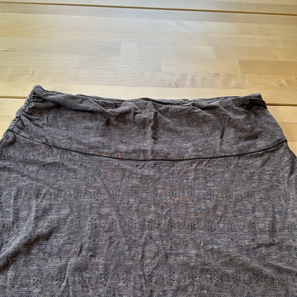 Toad&Co Brown Patterned Organic Cotton Skirt - Picture 3 of 7